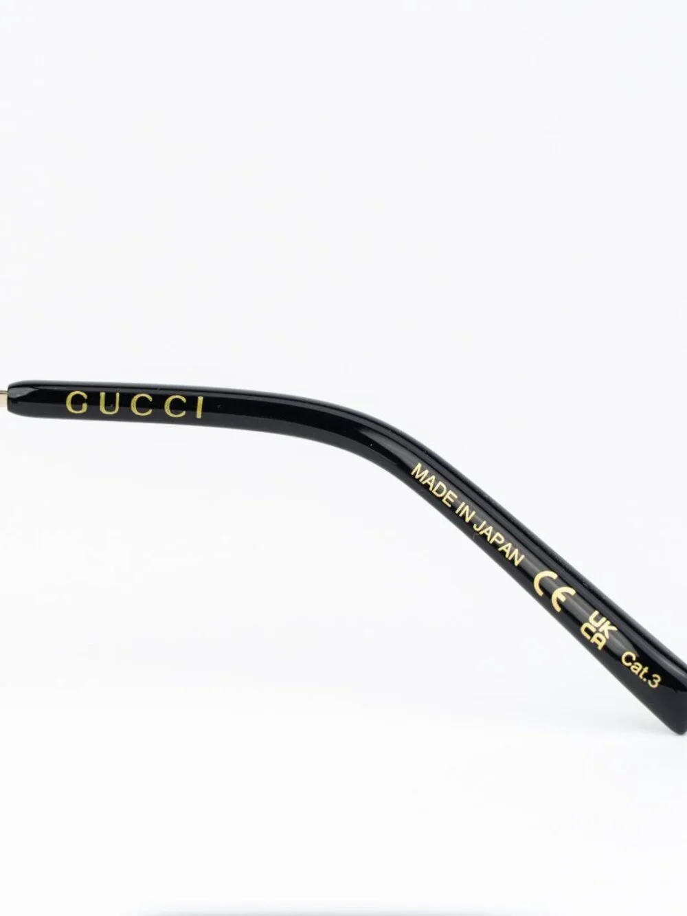 Gucci Men Sunglasses Gold Grey Rectangular GG1957SA 001 NEW AUTHENTIC